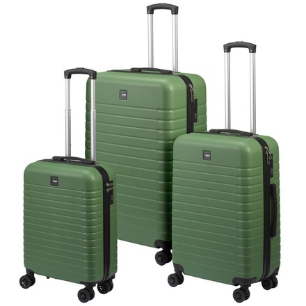 Sada cestovních kufrů Proworld KO-DG4700170 3ks zelená