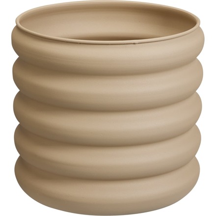 Sada květináčů ProGarden KO-FZ1002790 kulatých 3 ks světle hnědá (3)