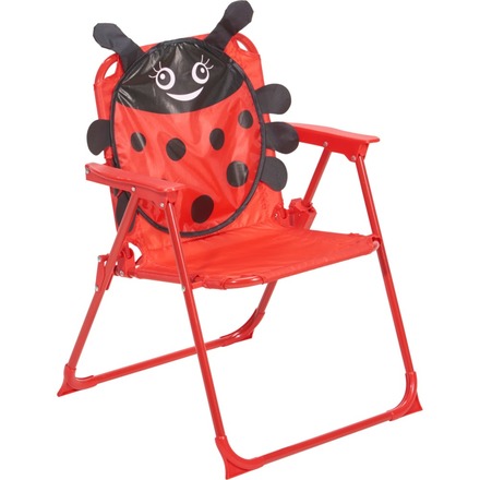 Zahradní nábytek ProGarden KO-FF1000120 dětský stůl, 2 židle + slunečník motiv berušky (3)