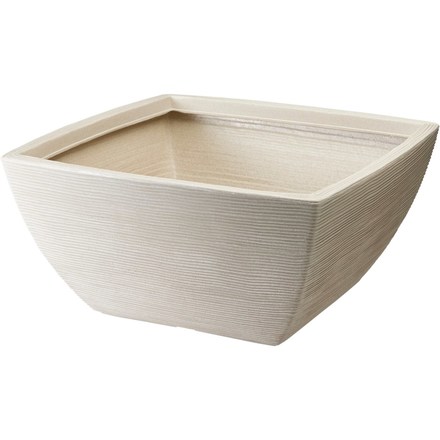 Květináč ProGarden KO-Y54204000 žebrovaný čtvercový 52 x 25 cm písková