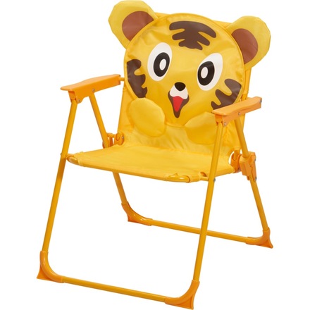 Zahradní nábytek ProGarden KO-FF1000100 dětský stůl, 2 židle + slunečník motiv tygr (2)