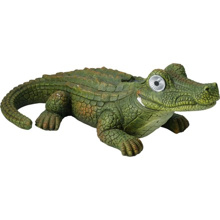Zahradní dekorace ProGarden KO-795250680 krokodýl solární 18 cm