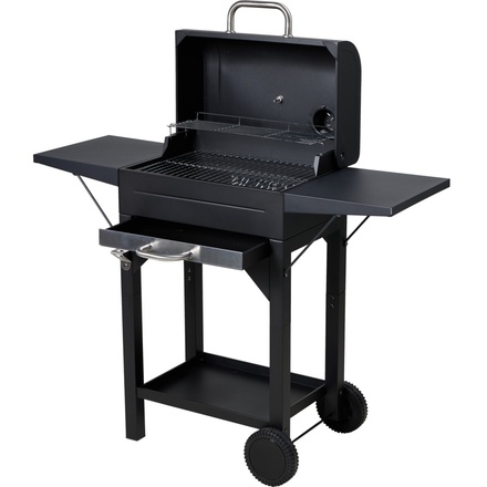 Gril na dřevěné uhlí ProGarden KO-C05000010 na kolečkách 48 x 32 cm (1)
