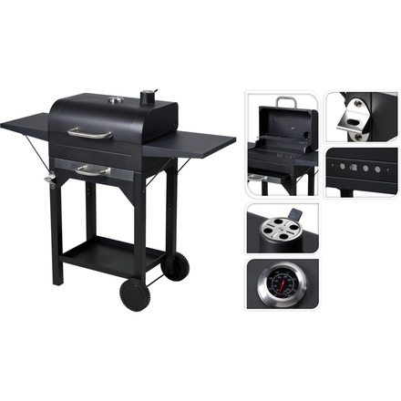 Gril na dřevěné uhlí ProGarden KO-C05000010 na kolečkách 48 x 32 cm (2)