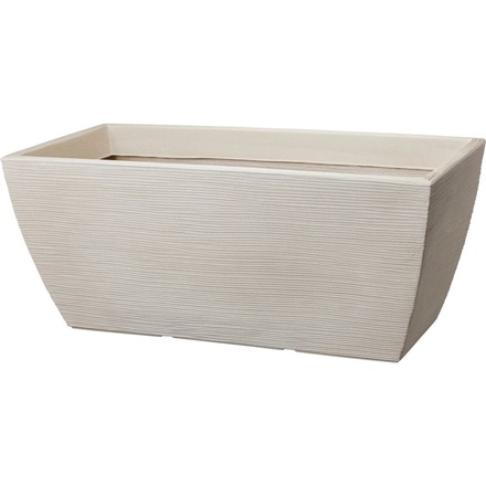 Květináč ProGarden KO-Y54203990 žebrovaný obdélník 80 x 40 cm písková