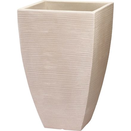 Květináč ProGarden KO-Y54203980 žebrovaný čtvercový 40 x 60 cm písková