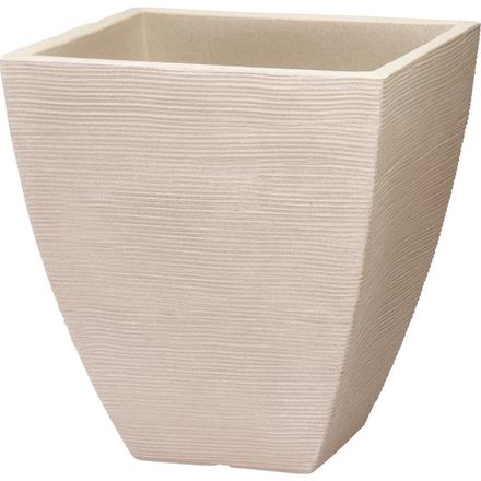 Květináč ProGarden KO-Y54203940 žebrovaný čtvercový 40 x 42 cm písková