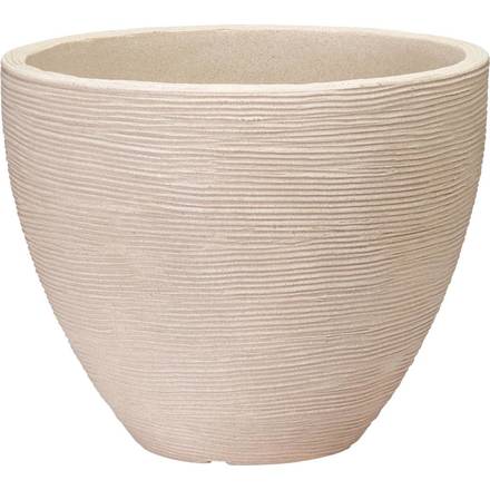 Květináč ProGarden KO-Y54203920 žebrovaný průměr 40 x 31 cm písková