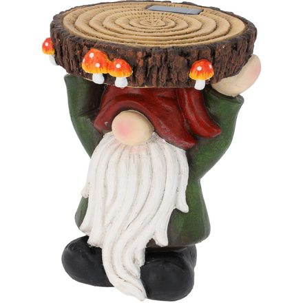 Stojan na květináč ProGarden KO-095241720 trpaslík s LED osvětlením 28 × 24 × 23,5 cm