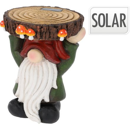 Stojan na květináč ProGarden KO-095241720 trpaslík s LED osvětlením 28 × 24 × 23,5 cm (1)