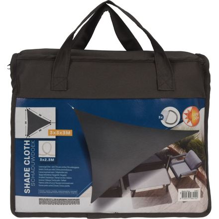 Stínící plachta ProGarden KO-C46400520 trojúhelník 3x3x3m šedá