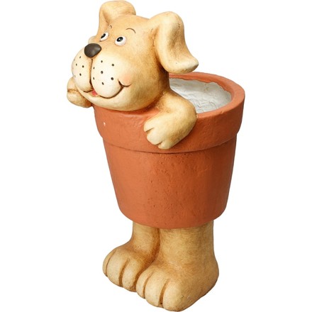 Květináč ProGarden KO-795251050pes dekorativní pes 25 x 21 x 42 cm
