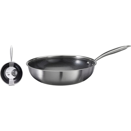Pánev WOK Siaki KO-C85000480 nerez 28cm (2)