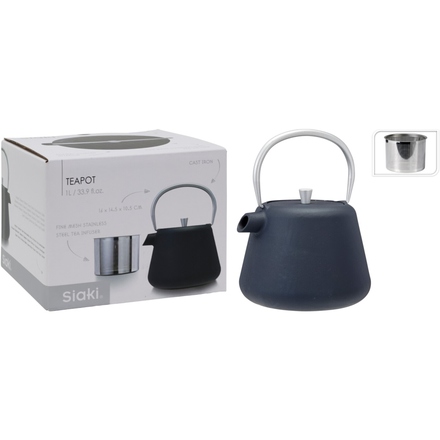 Konvice na čaj Siaki KO-C82000040 ocelová 1000 ml šedá (5)