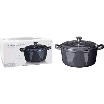 Pekáč Siaki KO-C85000210 litina 26 cm šedá (2)