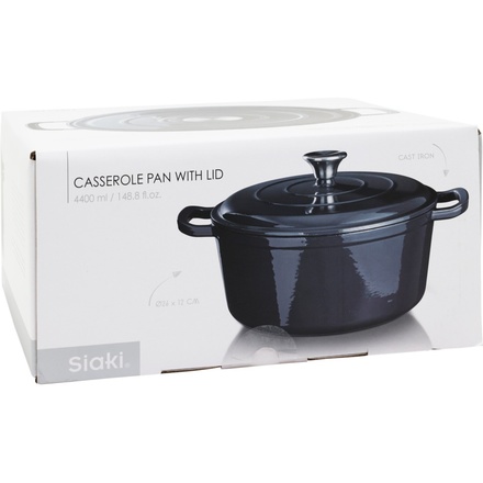 Pekáč Siaki KO-C85000210 litina 26 cm šedá (3)