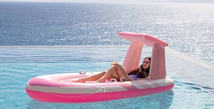 Nafukovací lehátko Intex Paradise pink (4)