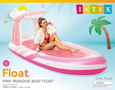 Nafukovací lehátko Intex Paradise pink (3)