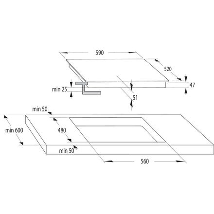 Sklokeramická varná deska Gorenje ECT642BCSCE (4)