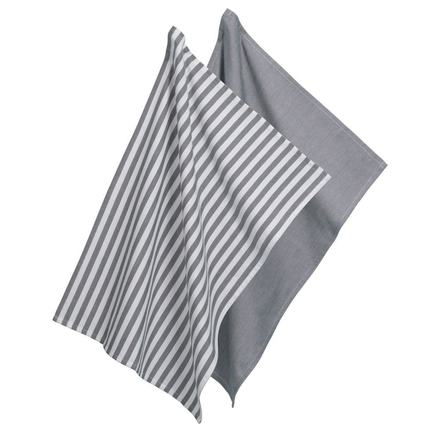 Utěrka na nádobí Kela KL-12873 CAJA 2 ks 55%bavlna/45%bambus šedá 70x50 cm