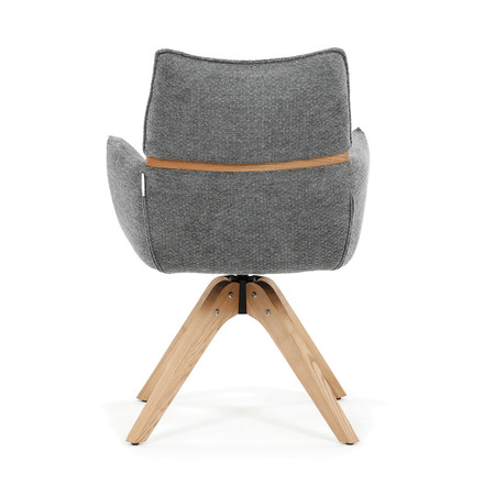 Moderní jídelní židle Autronic šedá, látka, DCH-D1348 GREY2 (5)