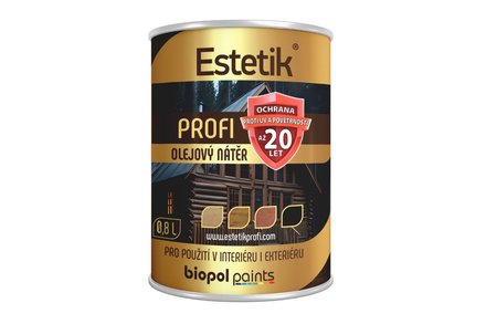 Ochranný nátěr Bochemit Estetik PROFI dub, 0,8 l