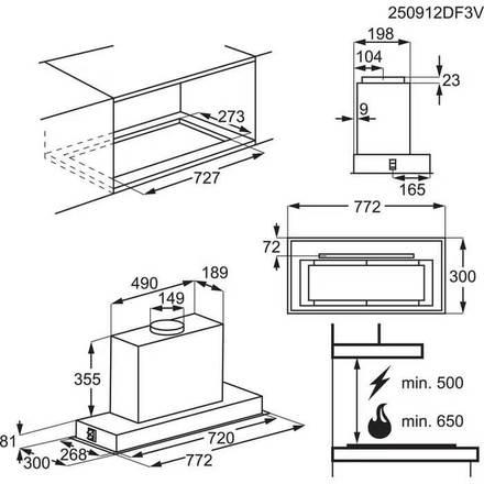 Vestavný odsavač par Electrolux LFG828K (6)