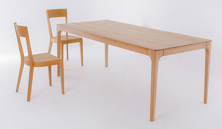Dřevěný jídelní stůl Karpiš Creativ 180x90+80cm dub olej (3)