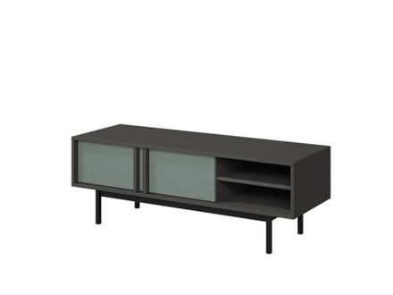 Televizní komoda Jurek Meble Alsy 10 antracit/ aloe 123/43/43cm