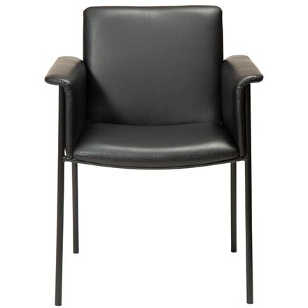 Moderní jídelní židle DAN-FORM VALE imitace kůže černá