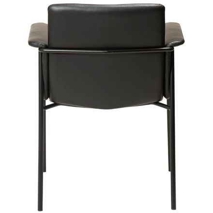 Moderní jídelní židle DAN-FORM VALE imitace kůže černá (2)