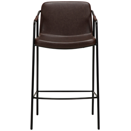 Barová židle DAN-FORM BOTO imitace kůže hnědá