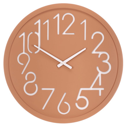 Nástěnné hodiny Autronic pr. 60 cm, MDF, krémové (HW4023 CRM)