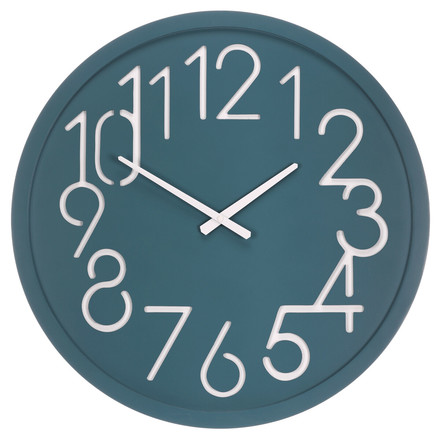Nástěnné hodiny Autronic pr. 60 cm, MDF, modré (HW4023 BLUE)