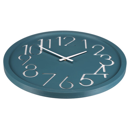 Nástěnné hodiny Autronic pr. 60 cm, MDF, modré (HW4023 BLUE) (1)