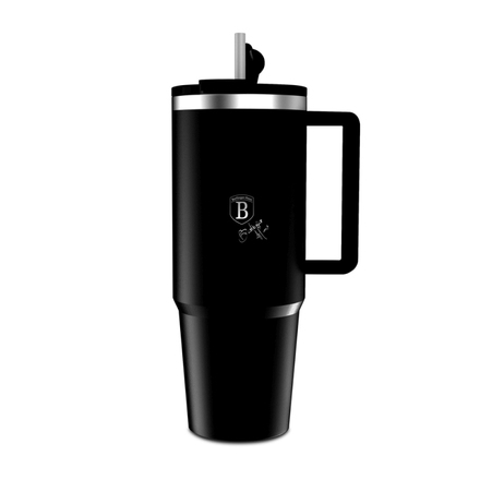 Termohrnek Berlingerhaus BH-8833 s dvojitou stěnou BerlingerCup 1 l Matte Black Collection