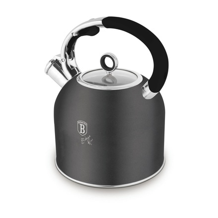 Pískací konvice Berlingerhaus BH-8917 se skleněným víkem 3 L Antracit Collection