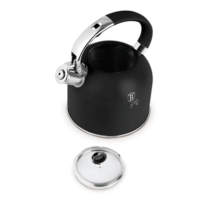 Pískací konvice Berlingerhaus BH-8916 se skleněným víkem 3 L Matte Black Collection (1)