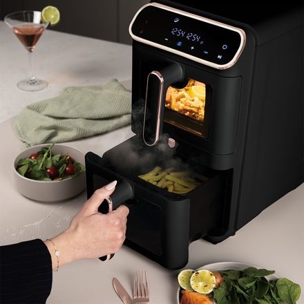 Horkovzdušná fritéza Berlingerhaus BH-9802 digitální dvojitá 5,5+5,5 L Black Rose Collection (5)