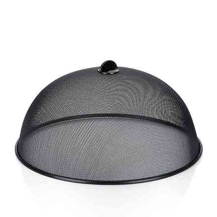 Kryt na potraviny Kela KL-11418 Como kovový černý 15 cm 35 cm průměr (6)