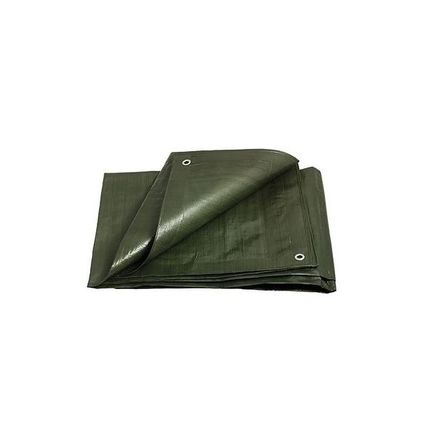Plachta zakrývací Euro nářadí 125160Q PROFI, 2 x 3 m, 200 g/m2, zeleno - stříbrná