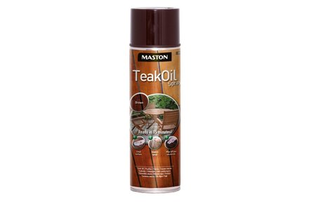Ochranný prostředek v spreji Euro nářadí 9910561, bezbarevný, MASTON TEAK OIL TRANSPARENT, 500ml