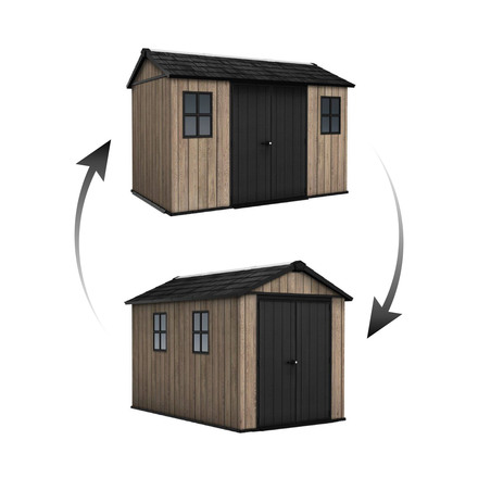 Zahradní domek Keter Apex 7,5 x 11 Ashwood, s podlahou (1)