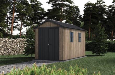 Zahradní domek Keter Apex 7,5 x 11 Ashwood, s podlahou (4)