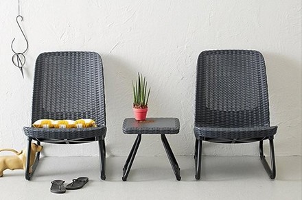 Zahradní nábytek Keter Rio Patio set grafitový (1)