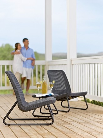 Zahradní nábytek Keter Rio Patio set grafitový (3)