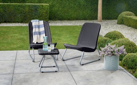 Zahradní nábytek Keter Rio Patio set grafitový (4)