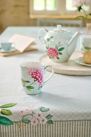 Sada hrnků Pip Studio MUGS XL Blushing Birds White 450ml 2ks (3)