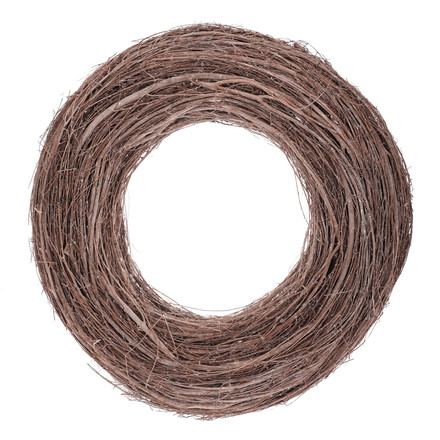 Nástěnná dekorace Autronic Věnec proutěný - pr. 80 cm, barva hnědá (OT304-80)