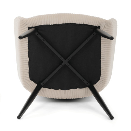 Moderní jídelní židle Autronic hnědá, manšestrová látka, DCH-V4009 CRM6 (11)